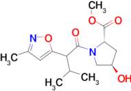 (2S,4R)-Methyl 4-hydroxy-1-(3-methyl-2-(3-methylisoxazol-5-yl)butanoyl)pyrrolidine-2-carboxylate