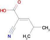2-Cyano-4-methylpent-2-enoic acid