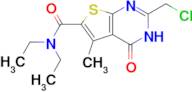 2-(Chloromethyl)-N,N-diethyl-1,4-dihydro-5-methyl-4-oxothieno[2,3-d]pyrimidine-6-carboxamide