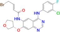 (S,E)-4-Bromo-N-(4-((3-chloro-4-fluorophenyl)amino)-7-((tetrahydrofuran-3-yl)oxy)quinazolin-6-yl)but-2-enamide (Afatinib Impurity)