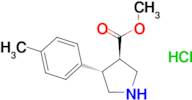 rel-Methyl (3R,4S)-4-(p-tolyl)pyrrolidine-3-carboxylate hydrochloride