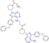 1-((R)-3-(4-((3-((R)-3-(4-Amino-3-(4-phenoxyphenyl)-1H-pyrazolo[3,4-d]pyrimidin-1-yl)piperidin-1-yl)-3-oxopropyl)amino)-3-(4-phenoxyphenyl)-1H-pyrazolo[3,4-d]pyrimidin-1-yl)piperidin-1-yl)prop-2-en-1-one (Ibrutinib Impurity)
