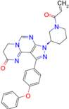 (R)-8-(1-Acryloylpiperidin-3-yl)-10-(4-phenoxyphenyl)-3,4-dihydropyrazolo[4,3-e]pyrimido[1,2-c]p...