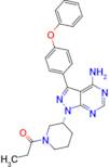 (R)-1-(3-(4-Amino-3-(4-phenoxyphenyl)-1H-pyrazolo[3,4-d]pyrimidin-1-yl)piperidin-1-yl)propan-1-o...