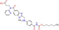 3-(2-(((4-(((Hexyloxy)carbonyl)carbamoyl)phenyl)amino)methyl)-1-methyl-N-(pyridin-2-yl)-1H-benzo[d]imidazole-5-carboxamido)propanoic acidÂ (Dabigatran Impurity)