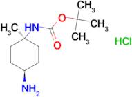 tert-Butyl cis-N-(4-amino-1-methyl-cyclohexyl)carbamate hydrochloride