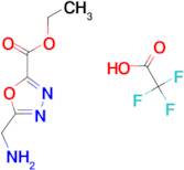Ethyl 5-(aminomethyl)-1,3,4-oxadiazole-2-carboxylate2,2,2-trifluoroacetate