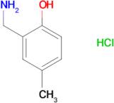 2-(Aminomethyl)-4-methylphenol (hydrochloride)