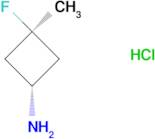 (1R,3R)-3-Fluoro-3-methylcyclobutan-1-amine hydrochloride