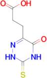2,3,4,5-Tetrahydro-5-oxo-3-thioxo-1,2,4-triazine-6-propanoic acid