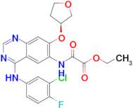 (S)-Ethyl 2-((4-((3-chloro-4-fluorophenyl)amino)-7-((tetrahydrofuran-3-yl)oxy)quinazolin-6-yl)am...