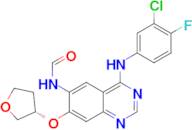 (S)-N-(4-((3-Chloro-4-fluorophenyl)amino)-7-((tetrahydrofuran-3-yl)oxy)quinazolin-6-yl)formamide (…