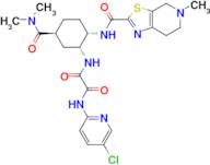 N1-(5-Chloropyridin-2-yl)-N2-((1R,2S,5S)-5-(dimethylcarbamoyl)-2-(5-methyl-4,5,6,7-tetrahydrothi...