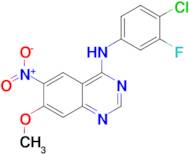 N-(4-Chloro-3-fluorophenyl)-7-methoxy-6-nitroquinazolin-4-amine (Dacomitinib Impurity)