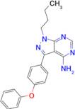 1-Butyl-3-(4-phenoxyphenyl)-1H-pyrazolo[3,4-d]pyrimidin-4-amine (Ibrutinib Impurity)