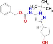 Rel-Benzyl (1-(tert-butyl)-3-((1S,3S)-3-hydroxycyclopentyl)-1H-pyrazol-5-yl)carbamate