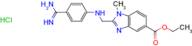 Ethyl 2-(((4-carbamimidoylphenyl)amino)methyl)-1-methyl-1H-benzo[d]imidazole-5-carboxylate hydrochloride (Dabigatran Impurity)