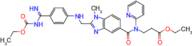 Ethyl 3-(2-(((4-(N-(ethoxycarbonyl)carbamimidoyl)phenyl)amino)methyl)-1-methyl-N-(pyridin-2-yl)-1H-benzo[d]imidazole-5-carboxamido)propanoate (Dabigatran Impurity)