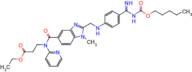 Ethyl 3-(1-methyl-2-(((4-(N-((pentyloxy)carbonyl)carbamimidoyl)phenyl)amino)methyl)-N-(pyridin-2-y…