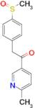 1-(6-Methylpyridin-3-yl)-2-(4-(methylsulfinyl)phenyl)ethanone (Etoricoxib Impurity)