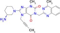 (S)-8-(3-Aminopiperidin-1-yl)-7-(but-2-yn-1-yl)-3-methyl-1-((4-methylquinazolin-2-yl)methyl)-3,7-dihydro-1H-purine-2,6-dione (Linagliptin Impurity)