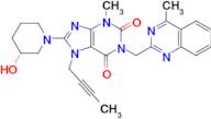(R)-7-(But-2-yn-1-yl)-8-(3-hydroxypiperidin-1-yl)-3-methyl-1-((4-methylquinazolin-2-yl)methyl)-1H-purine-2,6(3H,7H)-dione (Linagliptin Impurity)