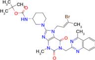 (R,Z)-tert-Butyl (1-(7-(3-bromobut-2-en-1-yl)-3-methyl-1-((4-methylquinazolin-2-yl)methyl)-2,6-dioxo-2,3,6,7-tetrahydro-1H-purin-8-yl)piperidin-3-yl)carbamate (Linagliptin Impurity)