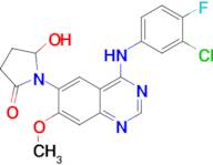 1-(4-((3-Chloro-4-fluorophenyl)amino)-7-methoxyquinazolin-6-yl)-5-hydroxypyrrolidin-2-one (Dacomitinib Impurity)