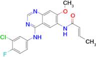 (E)-N-(4-((3-Chloro-4-fluorophenyl)amino)-7-methoxyquinazolin-6-yl)but-2-enamide (Dacomitinib Impurity)