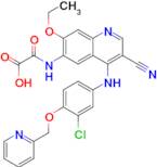 2-((4-((3-Chloro-4-(pyridin-2-ylmethoxy)phenyl)amino)-3-cyano-7-ethoxyquinolin-6-yl)amino)-2-oxo...