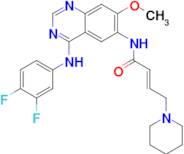 (E)-N-(4-((3,4-Difluorophenyl)amino)-7-methoxyquinazolin-6-yl)-4-(piperidin-1-yl)but-2-enamide (Dacomitinib Impurity)