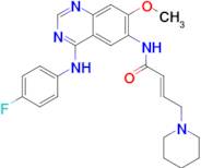 (E)-N-(4-((4-Fluorophenyl)amino)-7-methoxyquinazolin-6-yl)-4-(piperidin-1-yl)but-2-enamide (Dacomitinib Impurity)