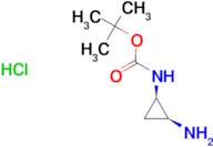 Tert-butyln-[cis-2-aminocyclopropyl]carbamate;hydrochloride