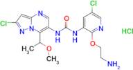 1-(2-(2-Aminoethoxy)-5-chloropyridin-3-yl)-3-(2-chloro-7-(1-methoxyethyl)pyrazolo[1,5-a]pyrimidin-…