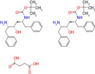 Tert-butyl ((2S,4S,5S)-5-amino-4-hydroxy-1,6-diphenylhexan-2-yl)carbamate hemisuccinate
