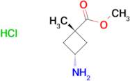 Methyl (1s,3s)-3-amino-1-methylcyclobutane-1-carboxylate hydrochloride