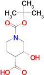 rel-(3R,4R)-1-(tert-Butoxycarbonyl)-3-hydroxypiperidine-4-carboxylic acid