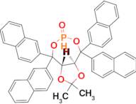 (3aS,8aS)-2,2-Dimethyl-4,4,8,8-tetra(naphthalen-2-yl)tetrahydro-[1,3]dioxolo[4,5-e][1,3,2]dioxapho…