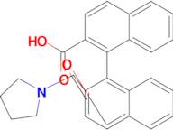 (1S)-2â€²-(1-Pyrrolidinylcarbonyl)[1,1â€²-binaphthalene]-2-carboxylic acid