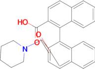 (1S)-2â€²-(1-Piperidinylcarbonyl)[1,1â€²-binaphthalene]-2-carboxylic acid