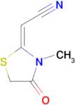 2-(3-Methyl-4-oxo-2-thiazolidinylidene)acetonitrile