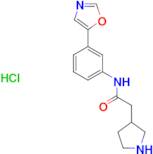 N-(3-Ooxazol-5-yl)phenyl)-2-(pyrrolidin-3-yl)acetamide hydrochloride