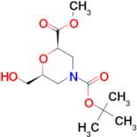 (2R,6S)-4-tert-butyl 2-methyl 6-(hydroxymethyl)morpholine-2,4-dicarboxylate