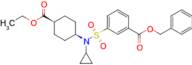 Benzyl 3-(N-cyclopropyl-N-((1S,4S)-4-(ethoxycarbonyl)cyclohexyl)sulfamoyl)benzoate