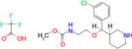 Methyl 2-((R)-(3-chlorophenyl)((R)-piperidin-3-yl)methoxy)ethylcarbamate (2,2,2-trifluoroacetate)
