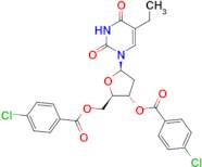 1-(3,5-Di-O-p-chlorobenzoyl-2-deoxy-Î²-D-ribofuranosyl)-5-ethyluracil