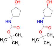 Tert-butyl ((1R,3S)-3-hydroxycyclopentyl)carbamate compound with tert-butyl ((1S,3R)-3-hydroxycycl…