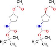 (1R,3S)-3-((tert-butoxycarbonyl)amino)cyclopentyl acetate compound with (1S,3R)-3-((tert-butoxyc...