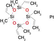 Platinum-cyclovinylmethylsiloxane complex