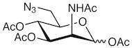 2-Acetamido-1,3,4-tri-O-acetyl-6-azido-2,6-dideoxy-D-mannopyranose